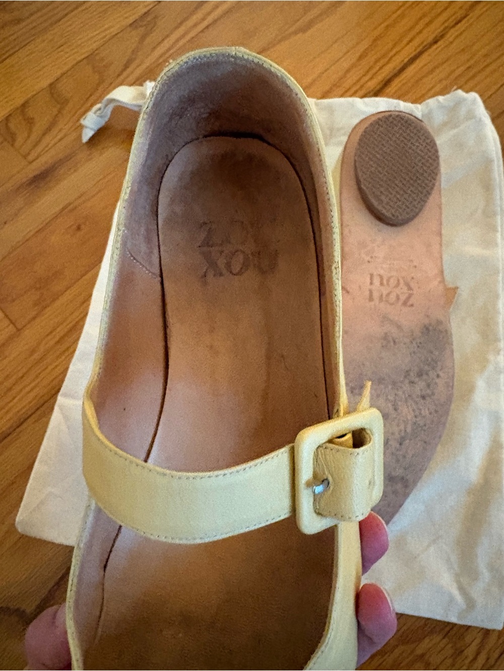 Zou Xou Butter Yellow Mary Jane’s size 9 - Picture 5 of 5